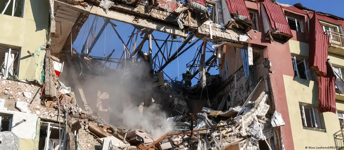 A drone damaged a power substation in Ukraine's Odessa region.
