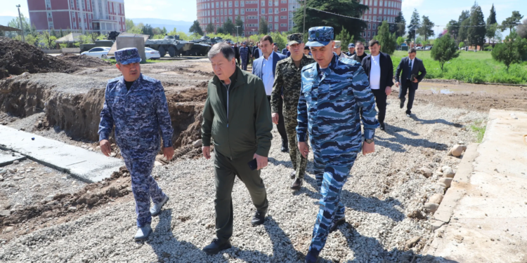 The head of the Ministry of Internal Affairs of Tajikistan visited the construction site of the Durakhshandagon Lyceum.