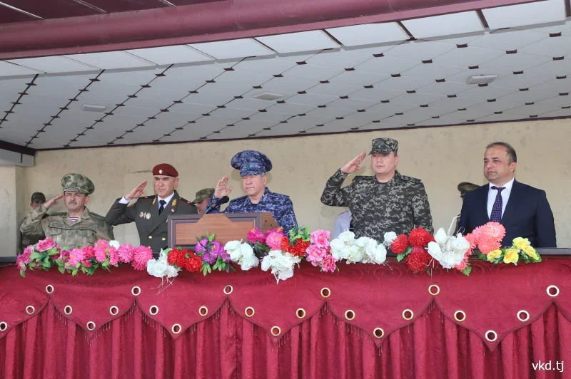 Recruits of the Internal Troops of the Ministry of Internal Affairs of Tajikistan took the military oath.