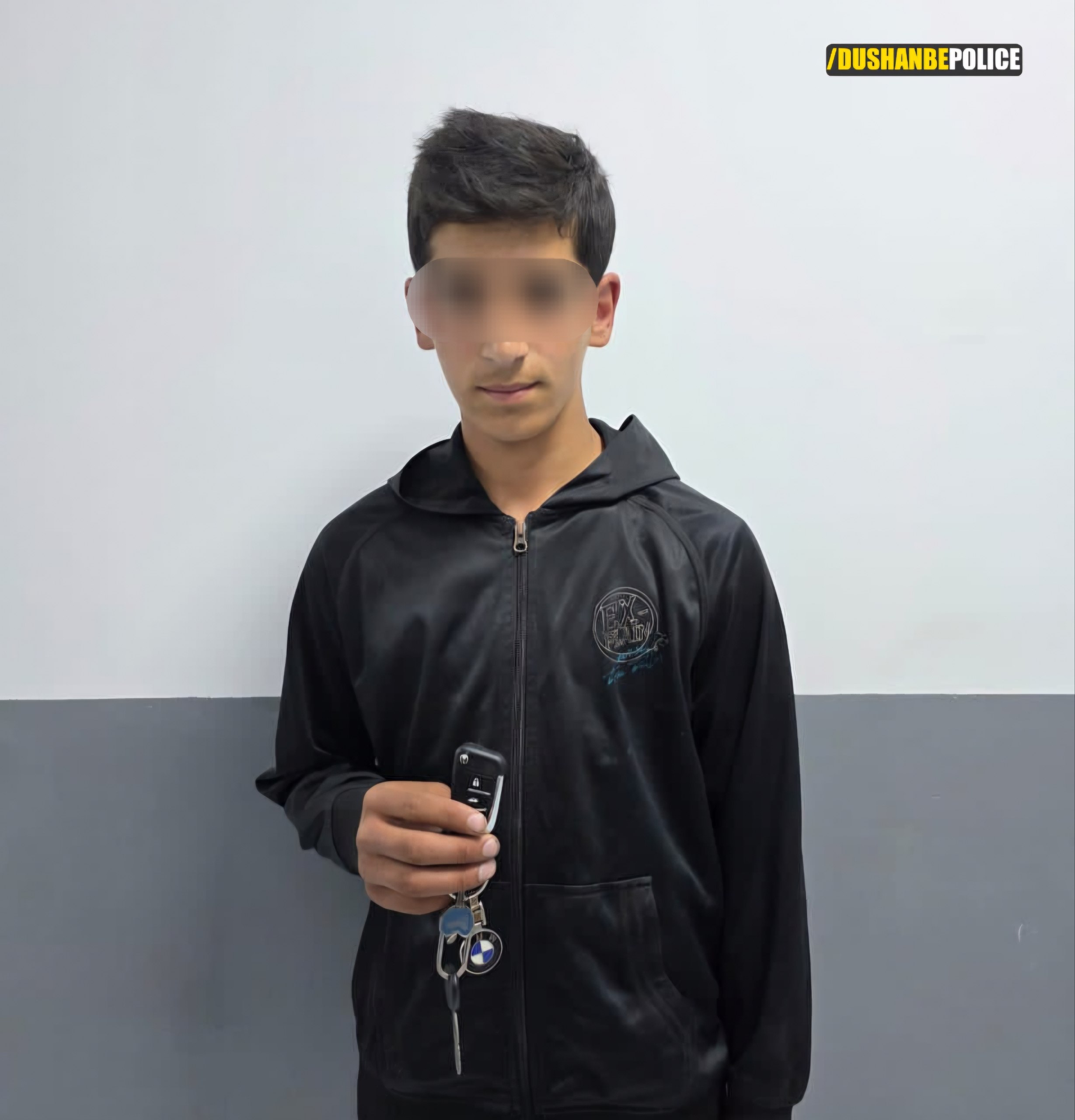 A teenager has been detained in Dushanbe on suspicion of stealing and damaging a car.