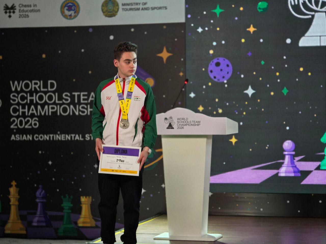 A Tajik schoolboy won a prize at the Asian Chess Championship.