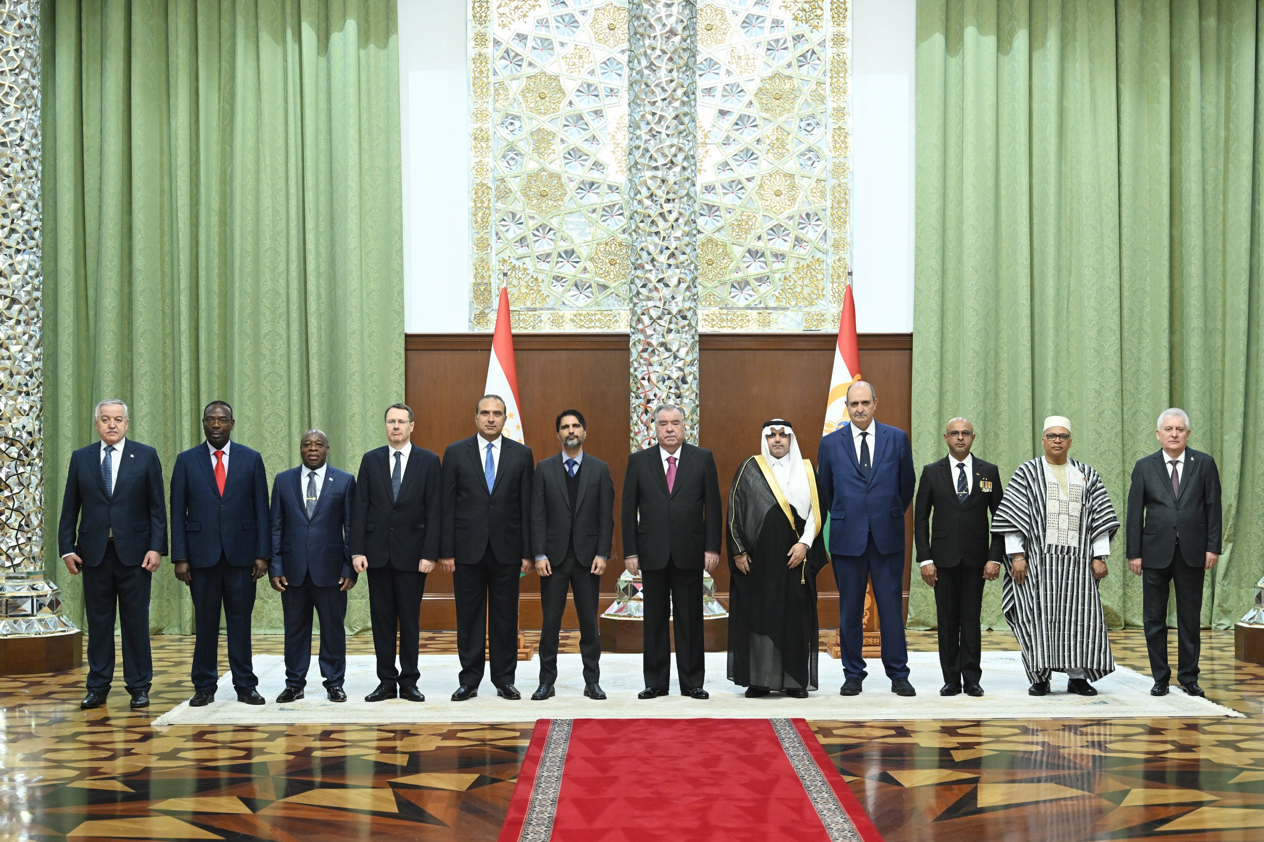 Emomali Rahmon received credentials from ambassadors of nine countries