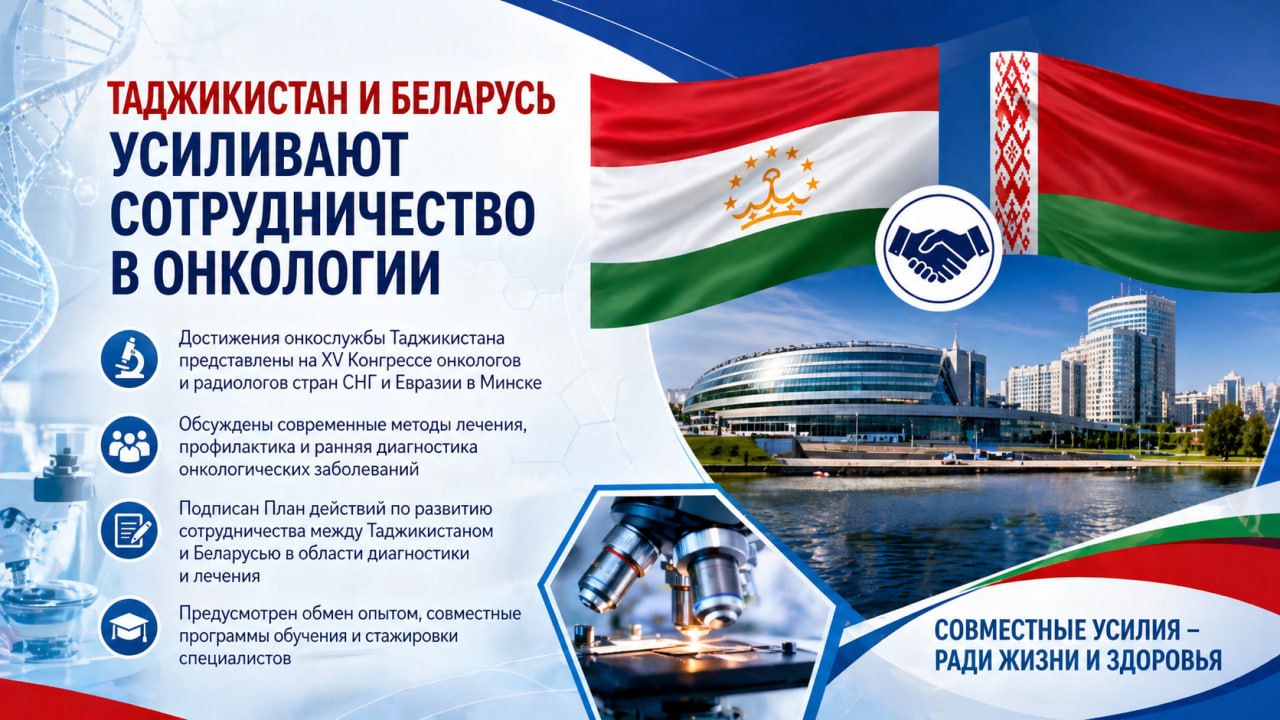 Tajikistan and Belarus are strengthening cooperation in oncology.