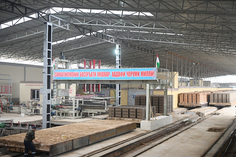 Tajikistan has increased production of cement, bricks, and construction concrete.