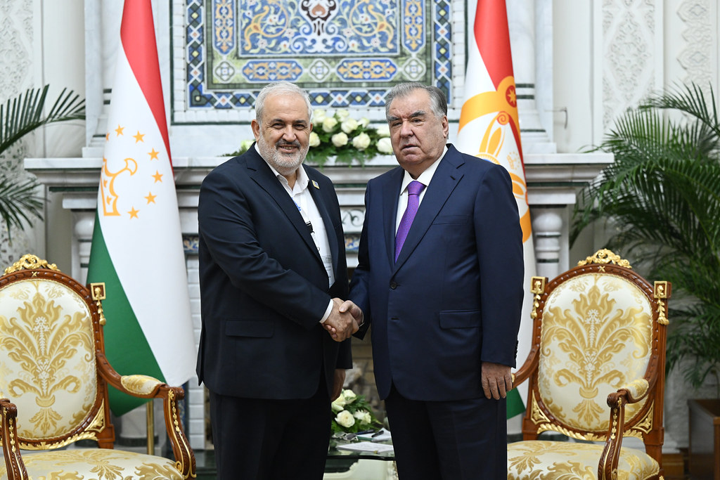 The President of Tajikistan received Iranian Energy Minister Abbas Aliabadi.