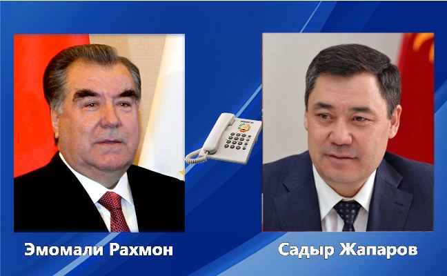 Emomali Rahmon held a telephone conversation with Kyrgyz President Sadyr Japarov