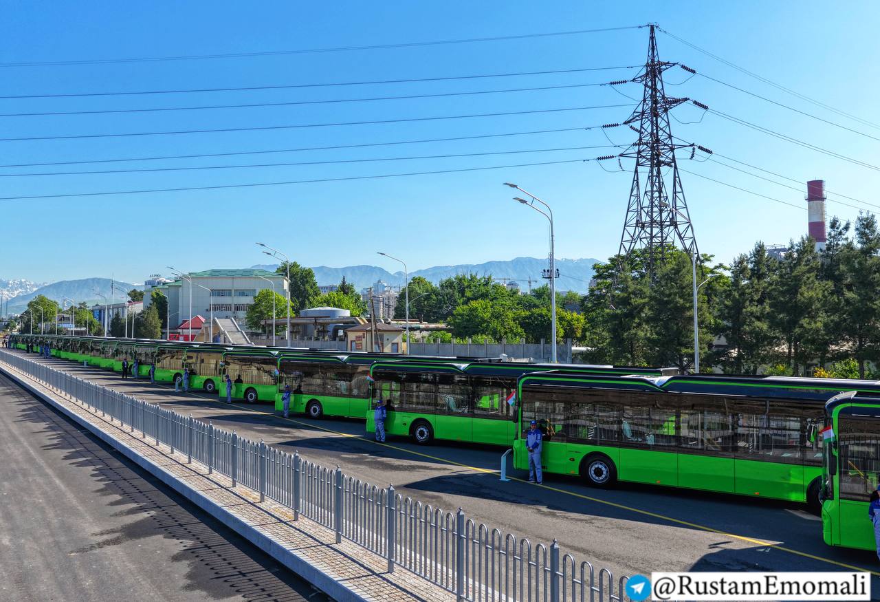 Thirty new electric buses unveiled in Dushanbe