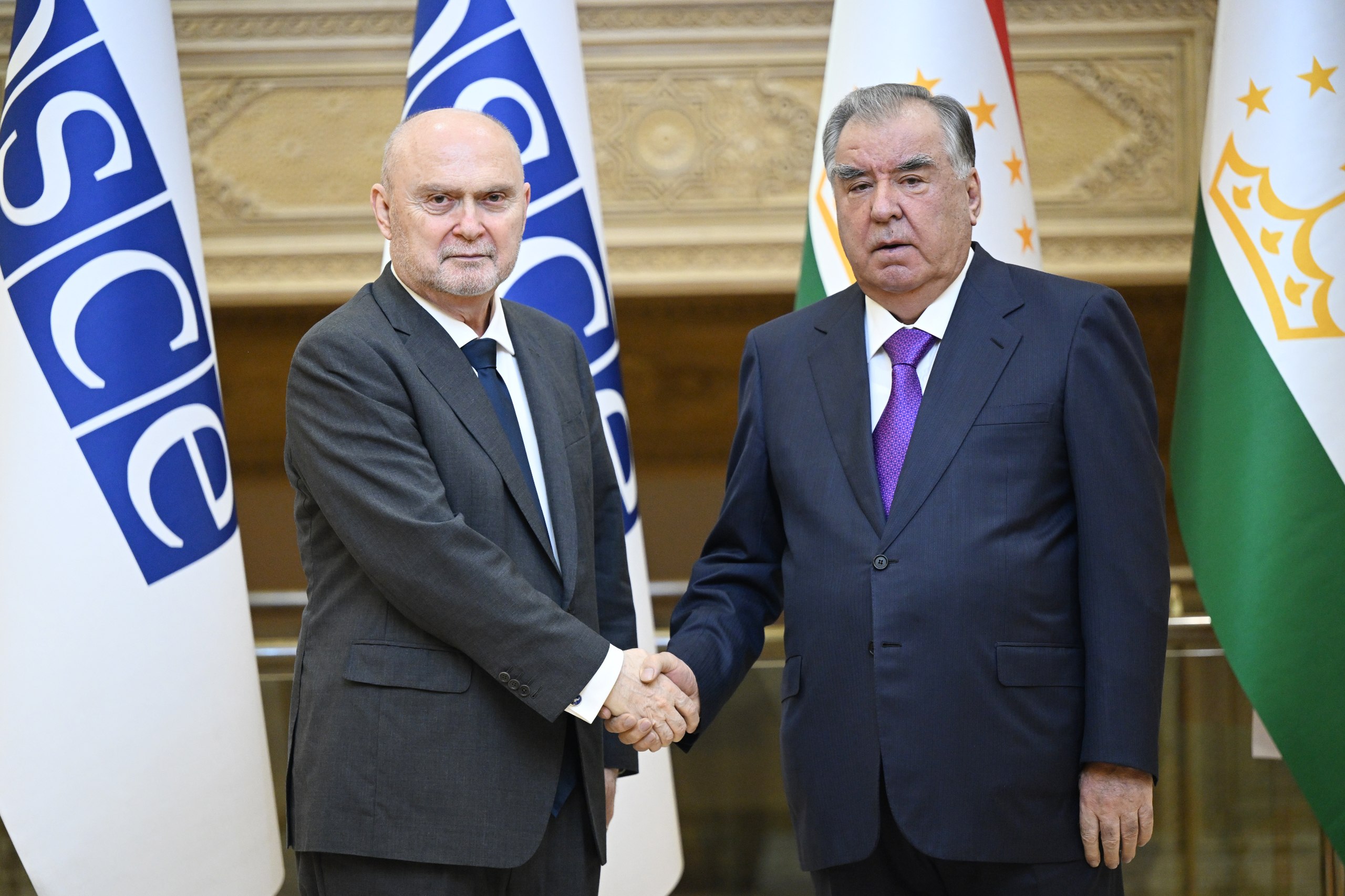 Emomali Rahmon discussed security and cooperation with the OSCE Secretary General.