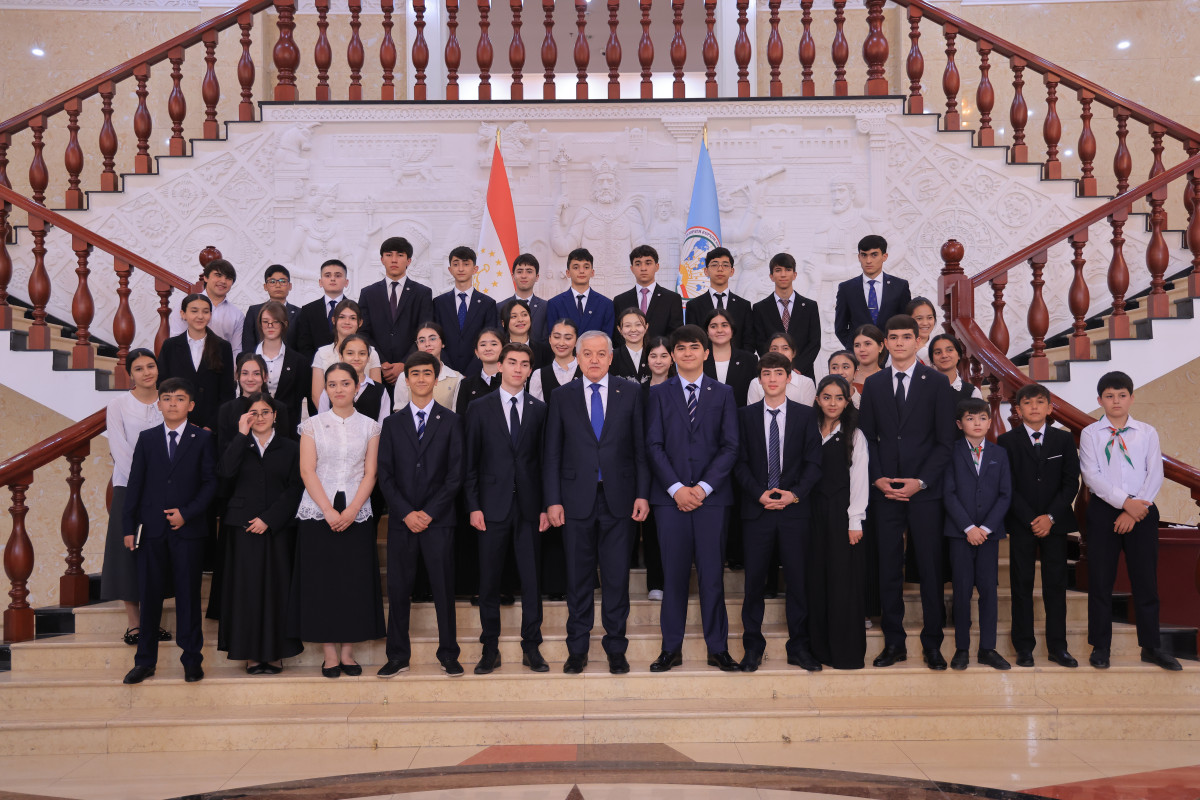 At the Tajik Foreign Ministry, schoolchildren became diplomats for one day.