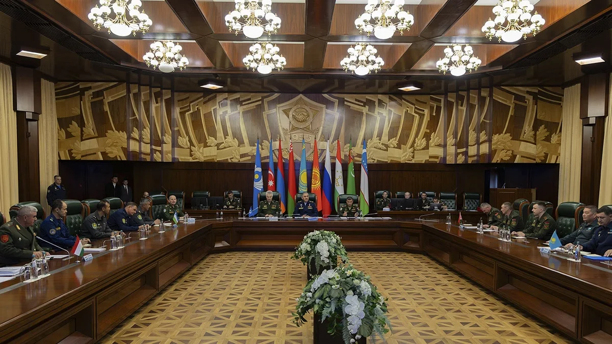 Representatives of CIS defense ministries discussed military training and the use of drones in the Commonwealth countries.