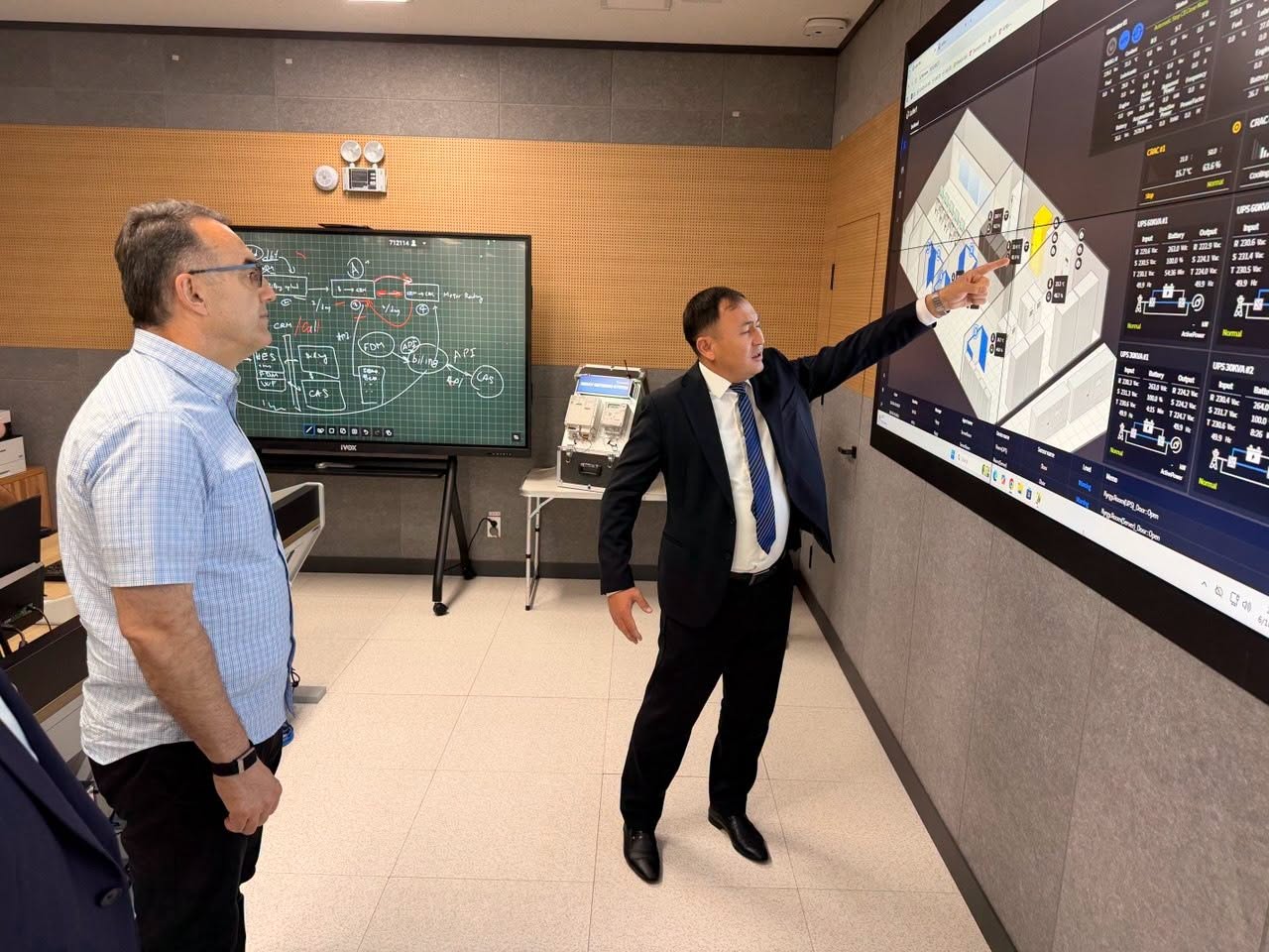 Daler Juma visited the Kyrgyz Energy System Data Processing Center