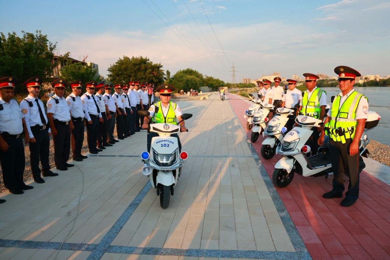 Khujand patrol officers received electric scooters and new special equipment.