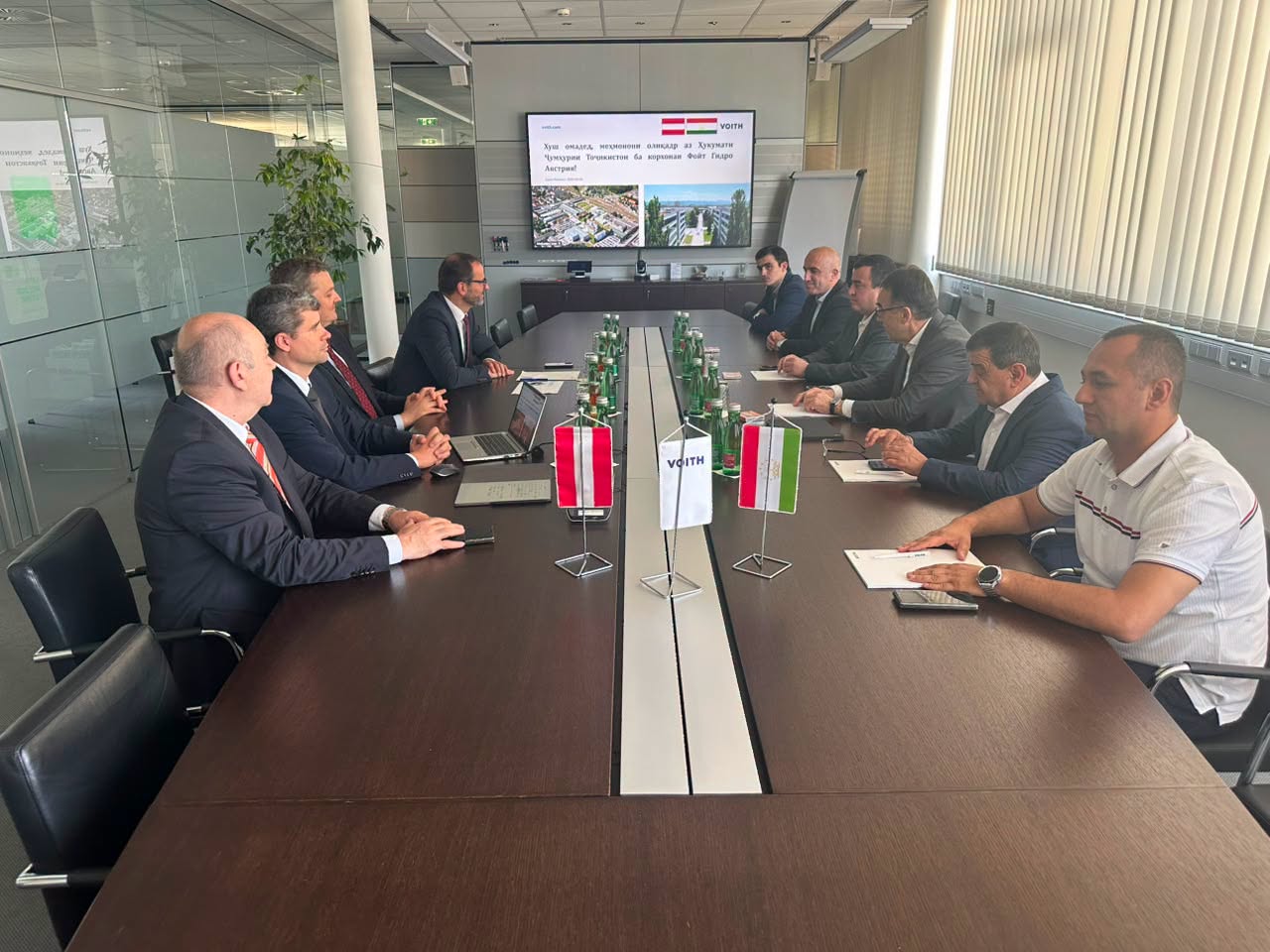 Tajikistan discussed the construction of the Rogun hydroelectric power station with Voith Austria Hydro.