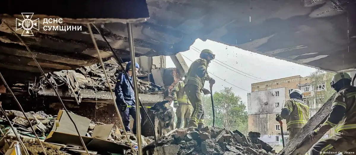 The attack in Sumy Oblast left dead and injured, and Konotop without power.