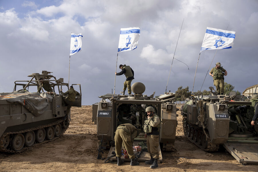 Israel has no plans to withdraw troops from Lebanon, Syria, and Gaza.