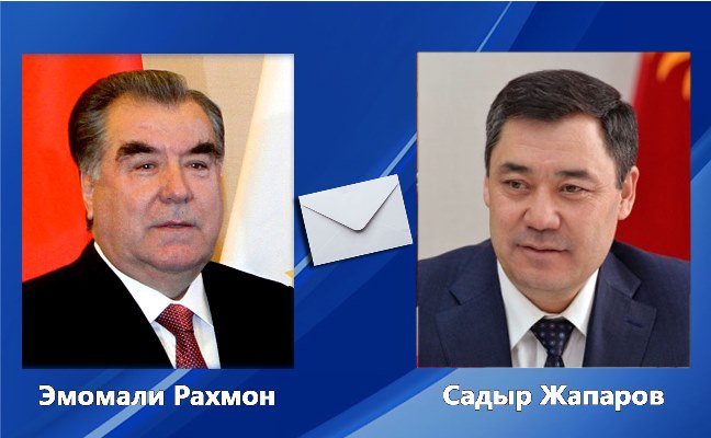 Emomali Rahmon sent a congratulatory telegram to the President of the Kyrgyz Republic Sadyr Japarov