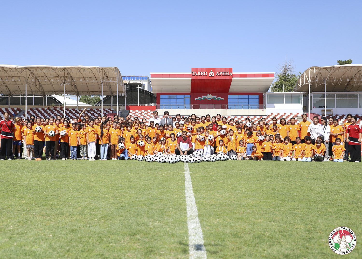 About 200 girls took part in the FIFA football festival in Tursunzade.