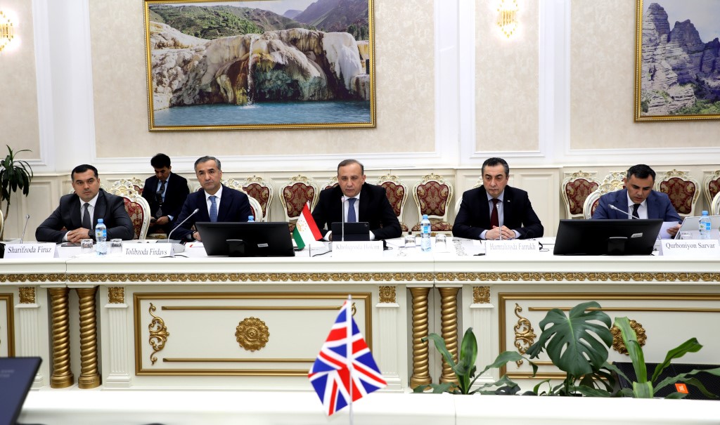 Tajikistan's First Deputy Prime Minister met with the British sanctions attaché.