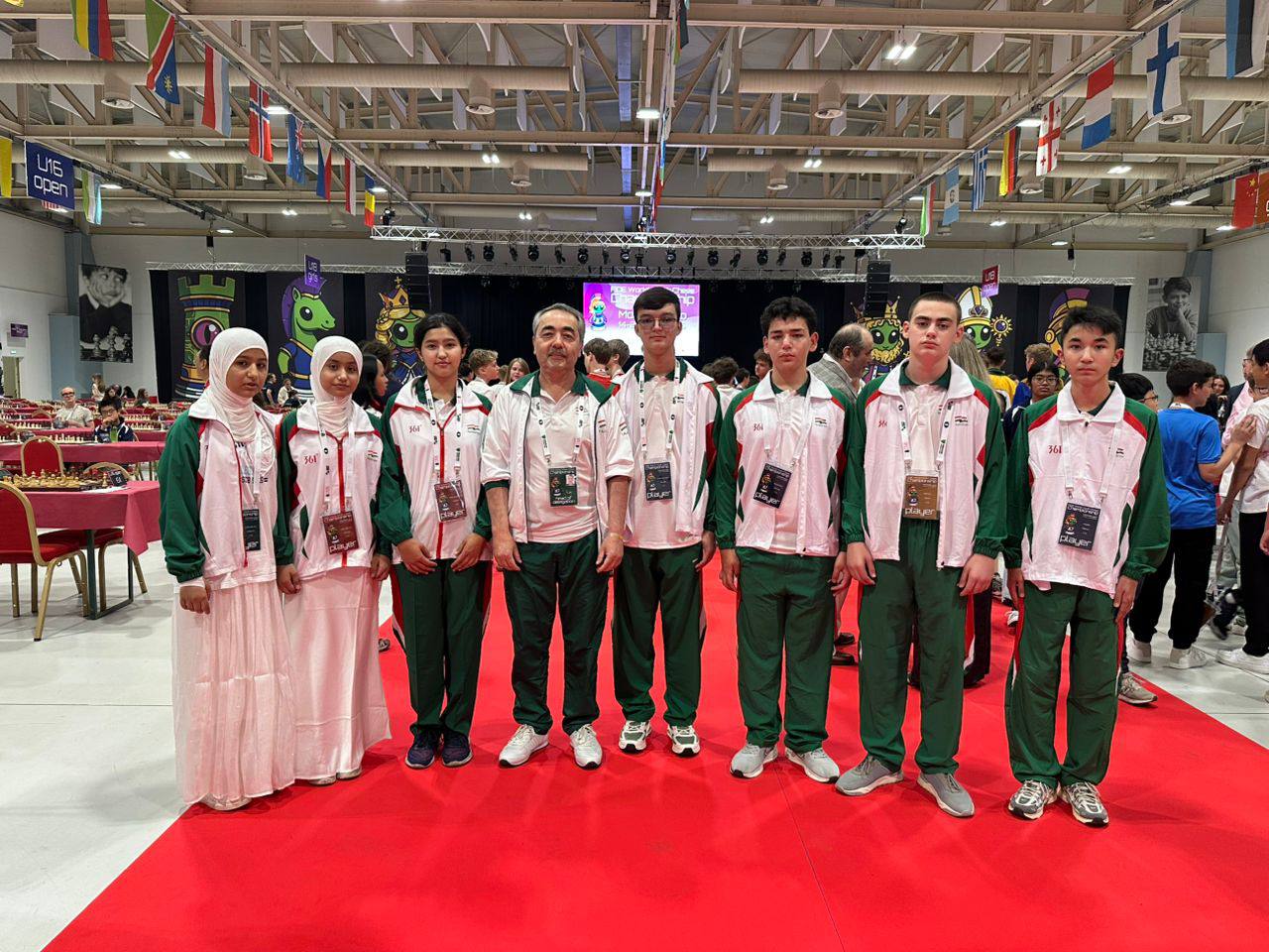 Young Tajik chess players compete at the World Championship in Italy.