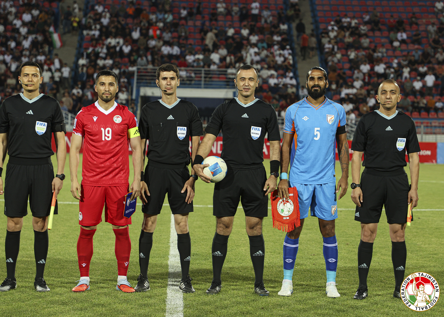 Tajikistan's national team drew with India in their second friendly match.