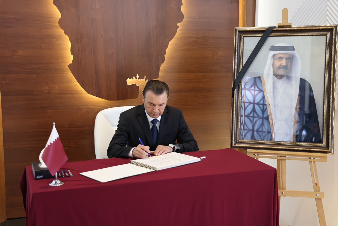 Kokhir Rasulzoda visited the Qatari embassy in connection with the death of the former emir