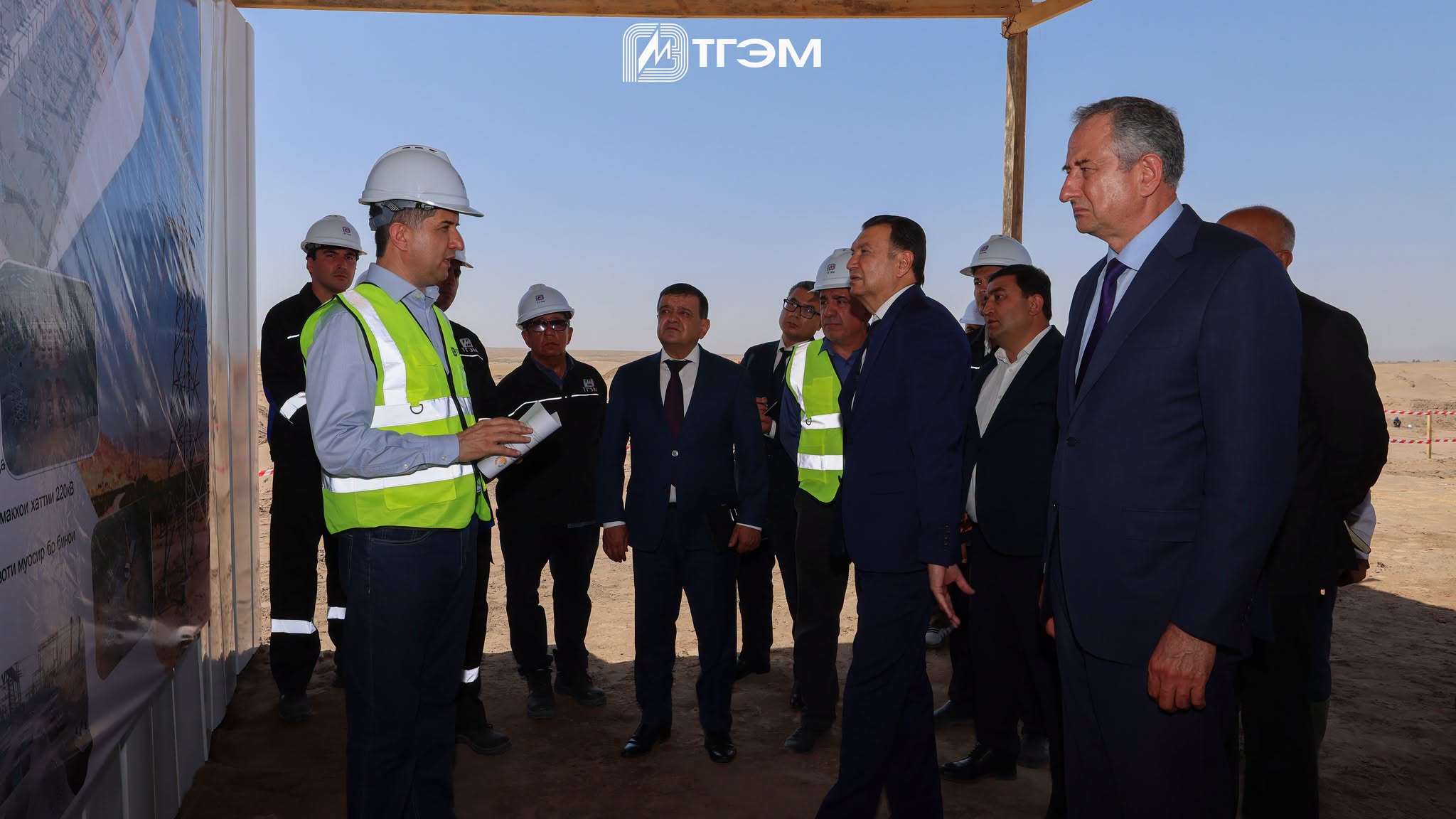 Kokhir Rasulzoda inspected the construction progress of the photovoltaic power plant in Jaykhun