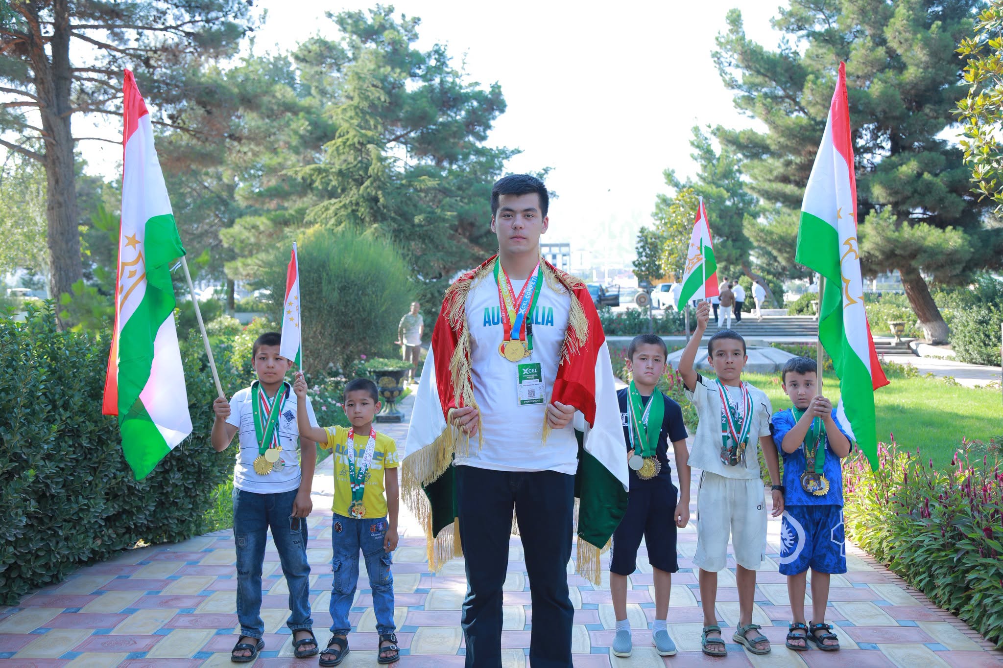 A Tajik schoolboy won four gold medals at the International Olympiads in Australia.