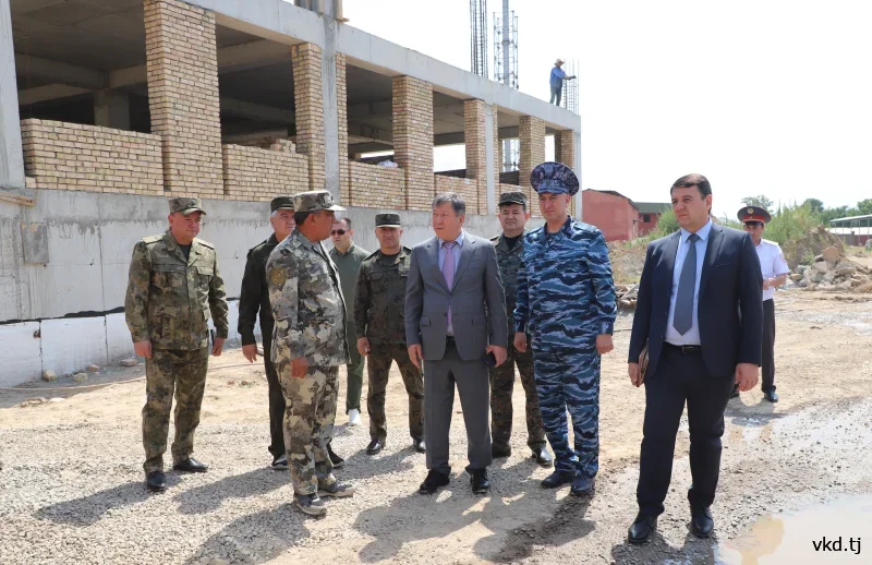 The head of Tajikistan's Ministry of Internal Affairs inspected the construction of the Durakhshandagon Lyceum.