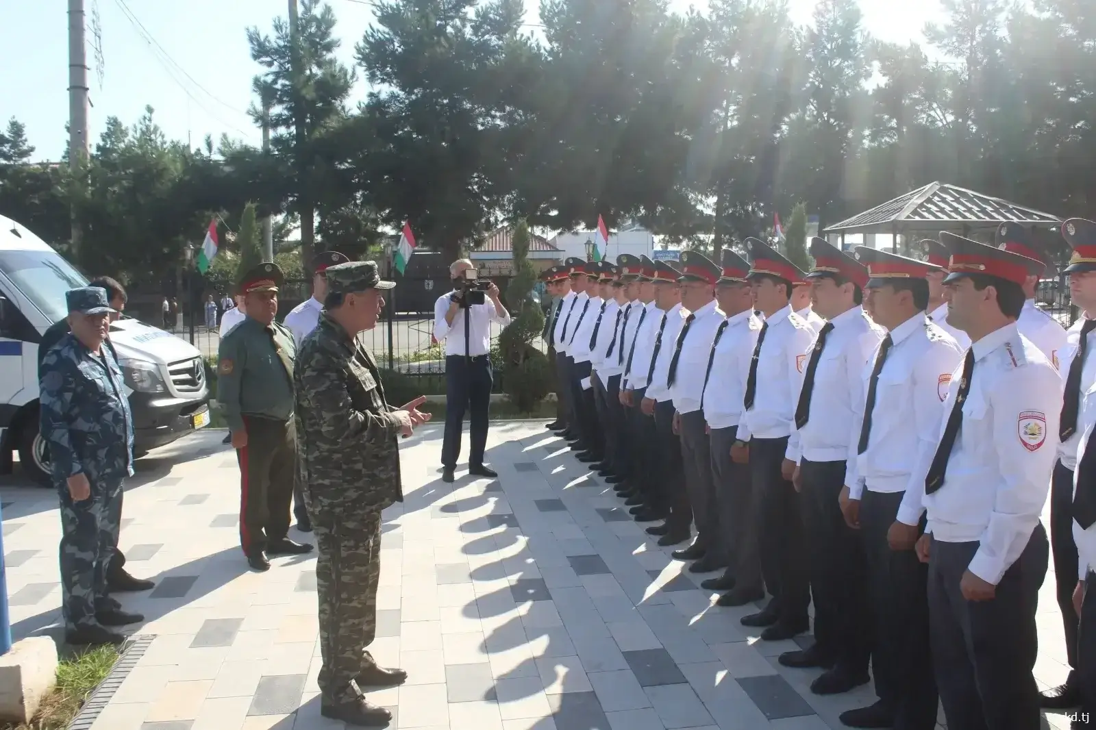 The head of the Ministry of Internal Affairs of Tajikistan visited the OMVD-1 of the Bobojon Gafurov district.