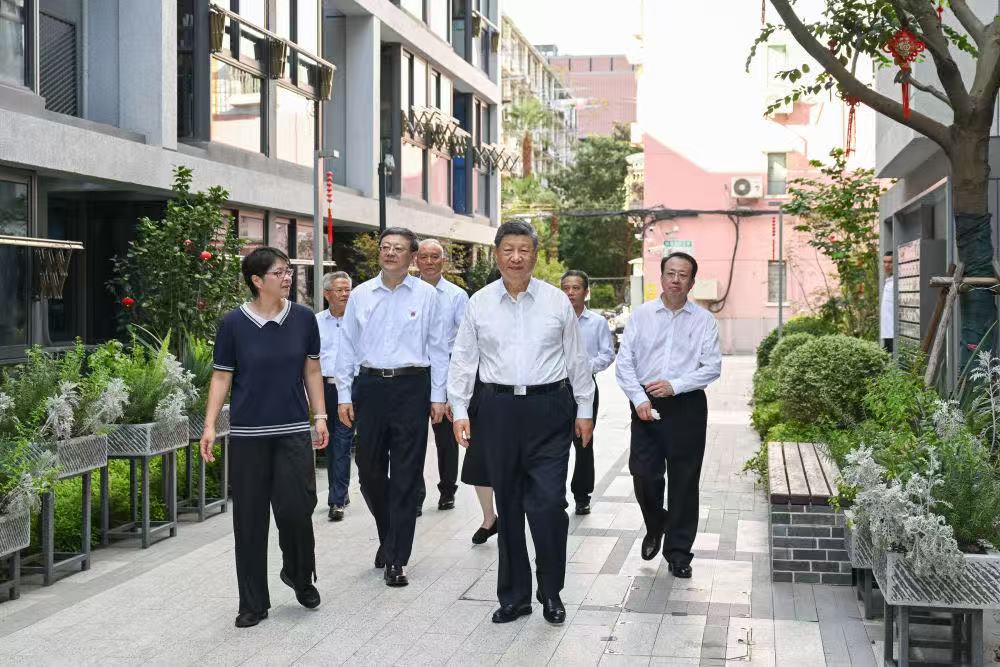 Xin Jin conducts a thorough inspection of cities during an inspection tour of Shanghai.