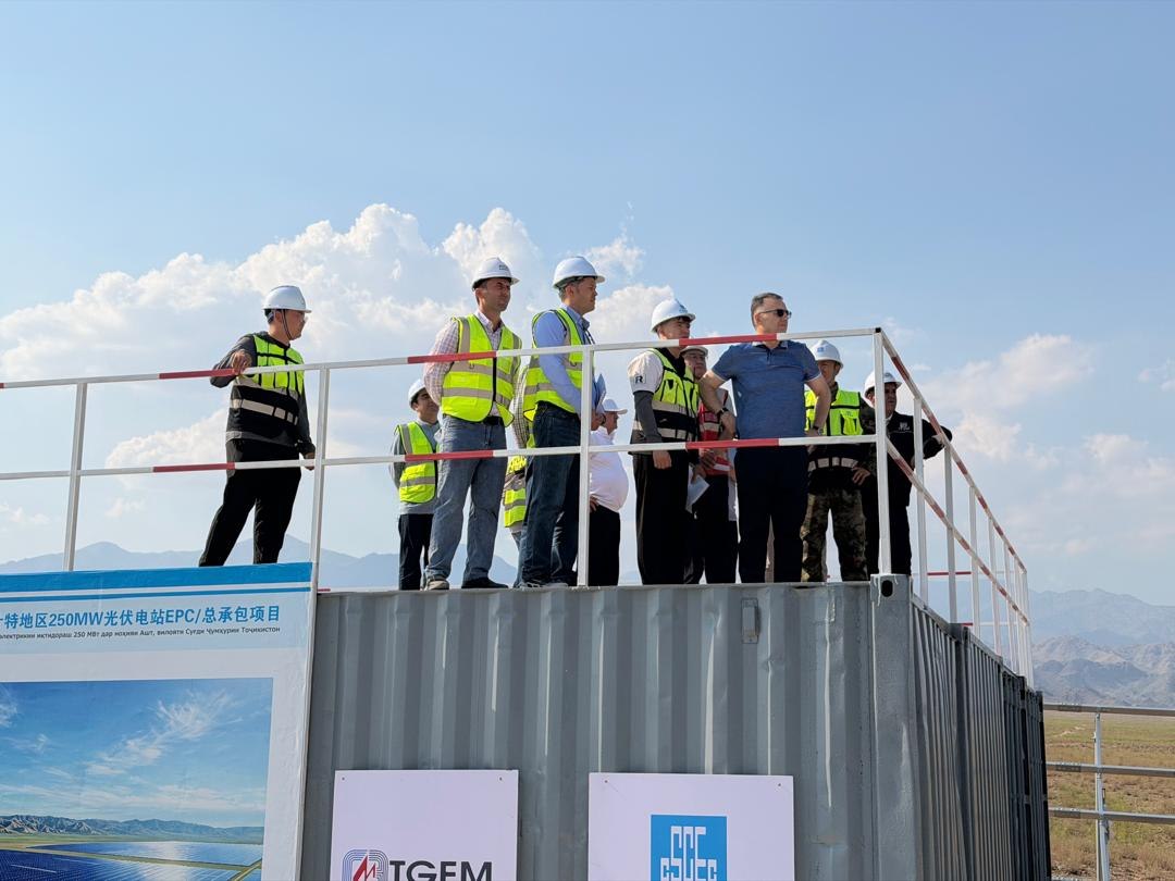 Construction of the solar power plant in Asht is 70% complete.