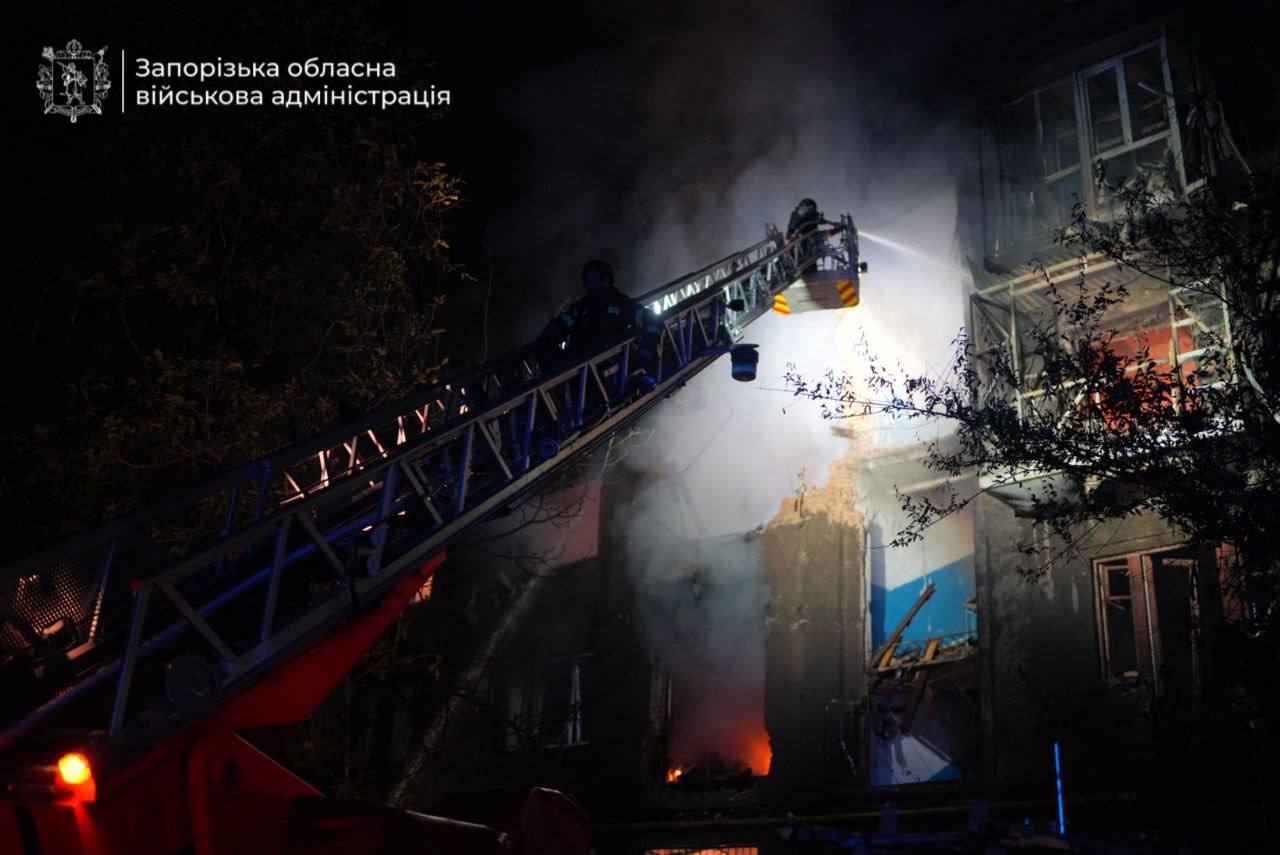 Ukrainian authorities reported massive strikes in the Zaporizhzhia and Kherson regions.