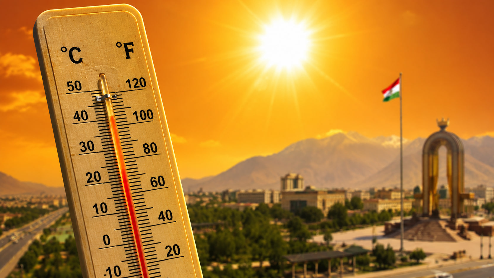 Temperatures reaching up to 47 degrees Celsius are expected in Tajikistan on July 18–20.