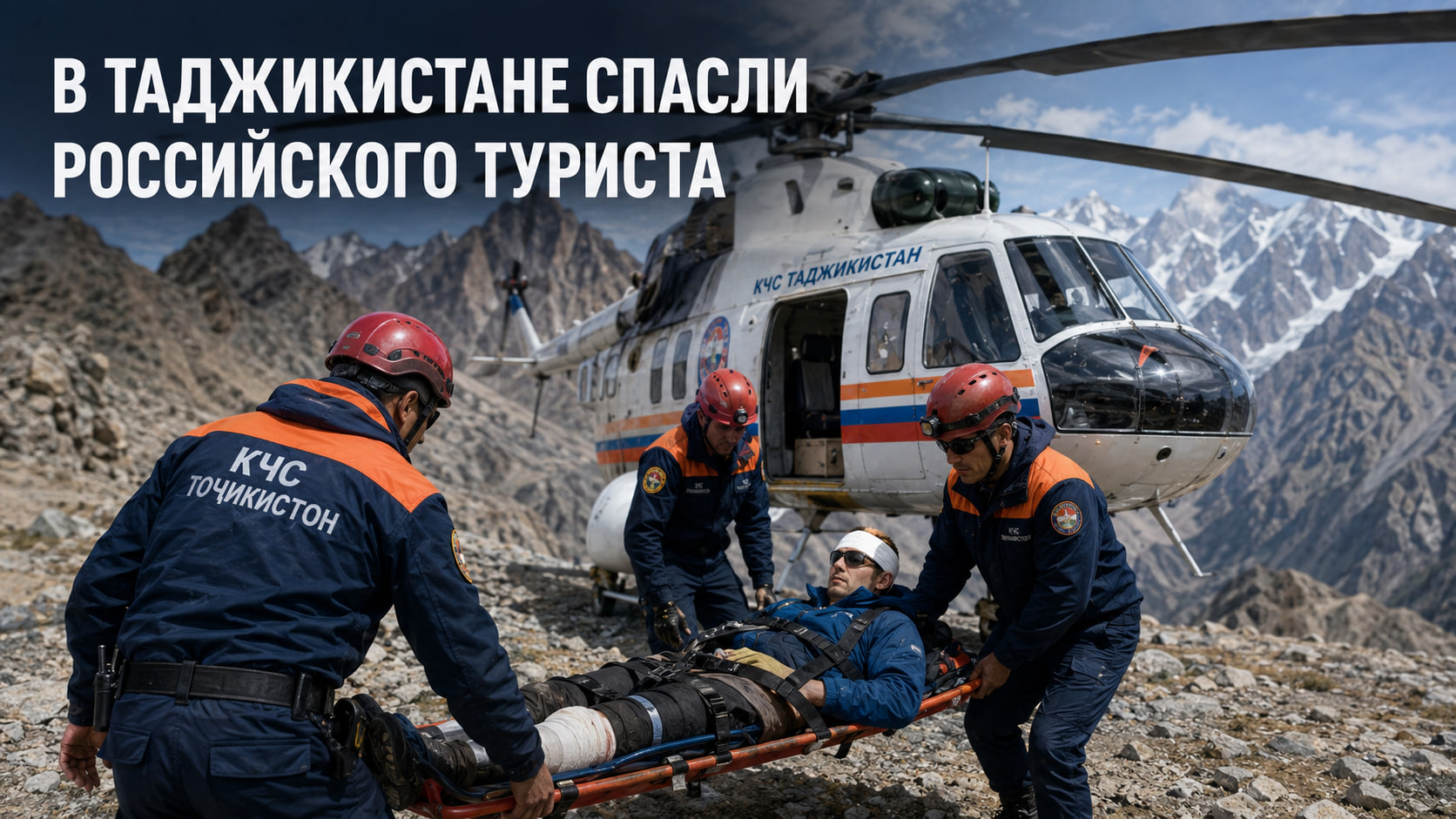 A Russian tourist injured in the mountains was rescued in Tajikistan.